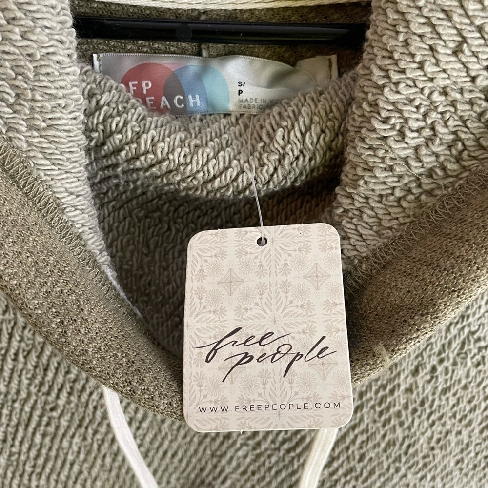 Free People Beach Aja Pullover Sweater Midi Dress Ground Coriander Sz Small - Picture 4 of 6